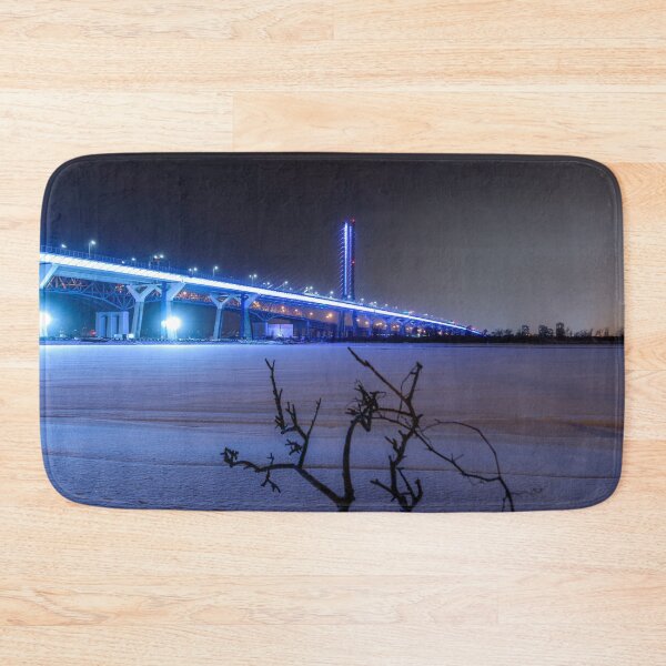 Item preview, Champlain bridge Montreal at night designed and sold by RezieMart.