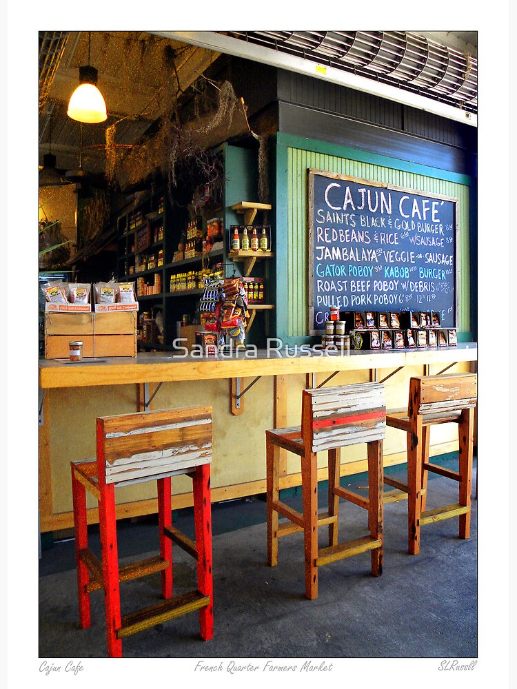 ""Cajun Cafe" New Orleans French Market" Poster by SandraLRussell