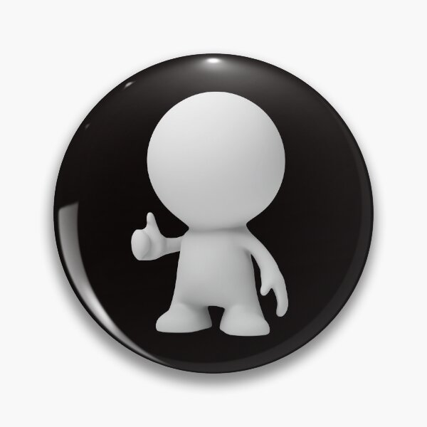 Item preview, white cartoon person with thumbs up  designed and sold by DottedYeti.