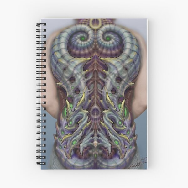 Item preview, Biomech Back Tattoo Concept Design designed and sold by TivonHCreager.