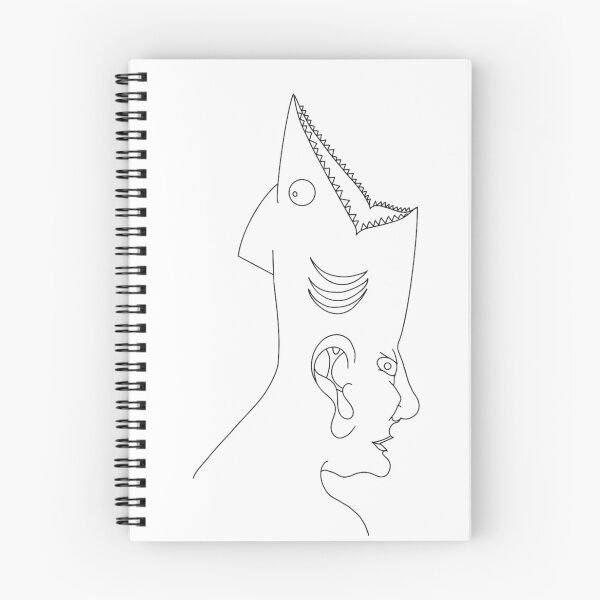 Item preview, Man with a Shark on his Head designed and sold by Gabriel McCreath.