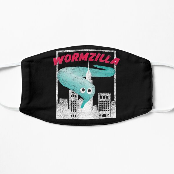 Worm On A String Meme Wormzilla Retro Japanese Style Mask