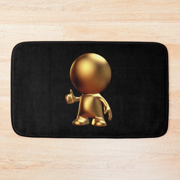 Item preview, cute golden cartoon person with thumbs up  designed and sold by DottedYeti.