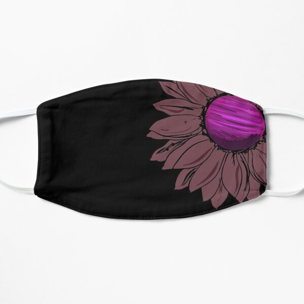 Cute Pink Sunflower - Floral Mask
