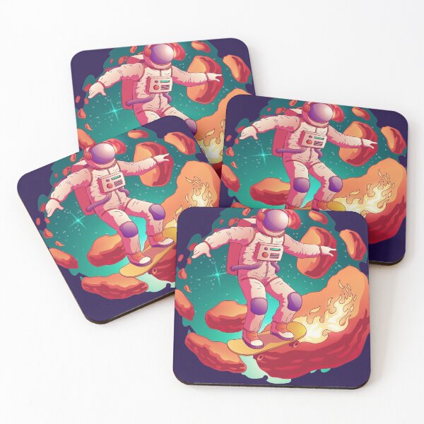 Item preview, Astronaut riding skateboard in space designed and sold by Shopwick.