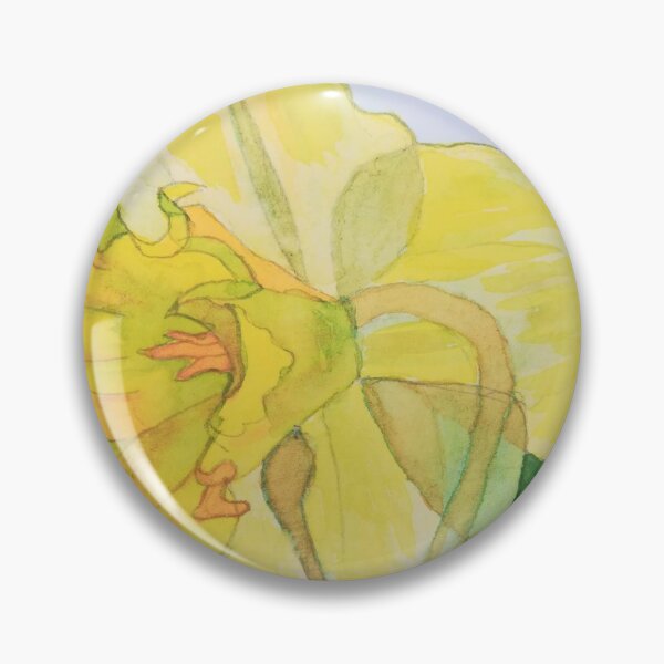 Item preview, Single watercolour daffodil painting designed and sold by esvb.