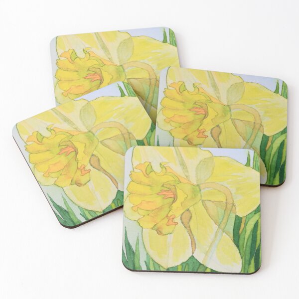 Item preview, Single watercolour daffodil painting designed and sold by esvb.