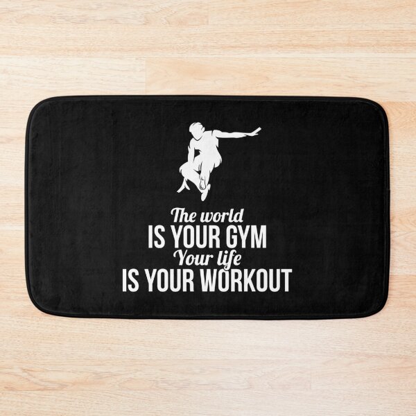 Item preview, World Is Gym Life Your Workout Parkour Gift Idea designed and sold by haselshirt.