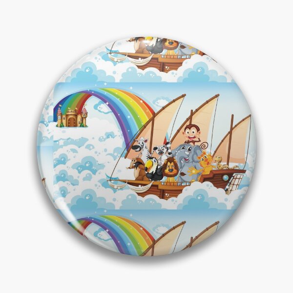 Item preview, Airship on the way to the Rainbow Castle designed and sold by Seb-Sk93.