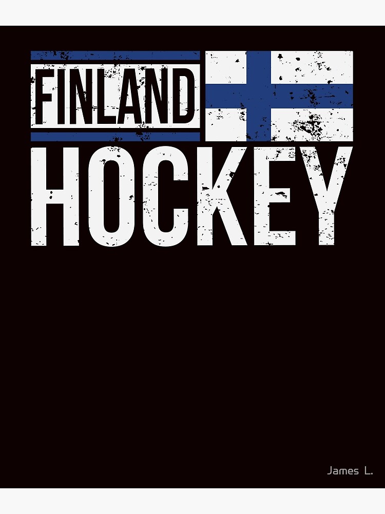 "Finland Ice Hockey Player Goalie Coach Fan Finnish Flag Pride