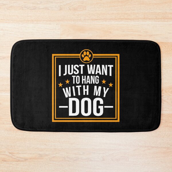 Artikelvorschau, Dog Lover Shirt I Just Want To Hang With My Dog Gift Tee entworfen und verkauft von haselshirt.