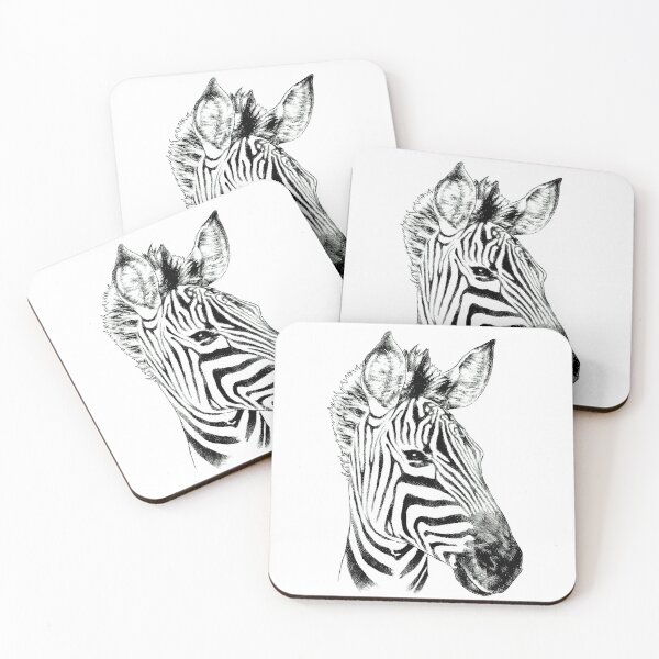 Item preview, Zebra Animal Portrait black and white (light background) designed and sold by MMMSdesigns.