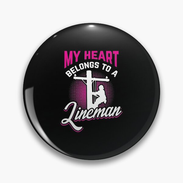 Item preview, My Heart Belongs To A Lineman Line Worker Gift Idea designed and sold by haselshirt.