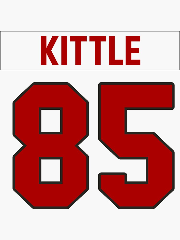 New Women's Red 49ers #85 GEORGE KITTLE jersey