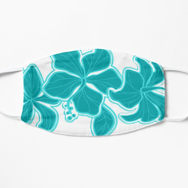 Kailua Hibiscus Hawaiian Engineered Floral Flat Mask