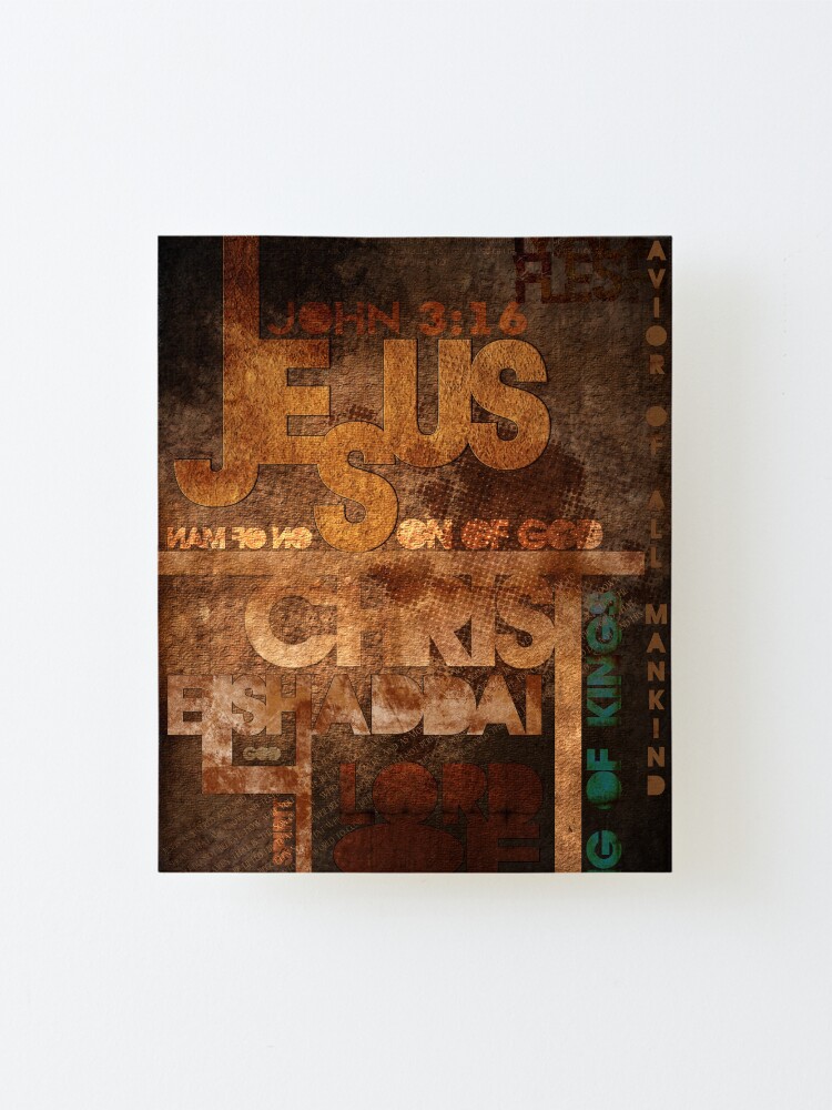 Alternate view of Jesus Christ- Son of God Mounted Print