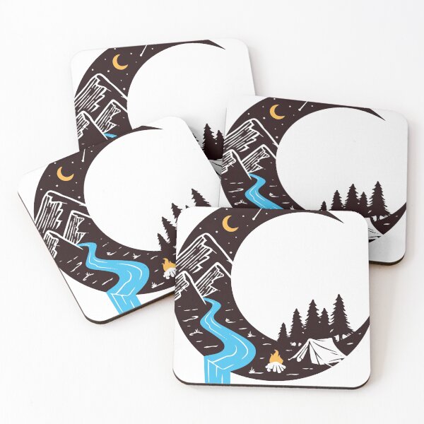 Item preview, camping at night designed and sold by Shopwick.