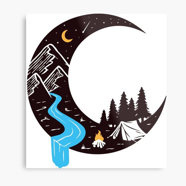 Item preview, camping at night designed and sold by Shopwick.