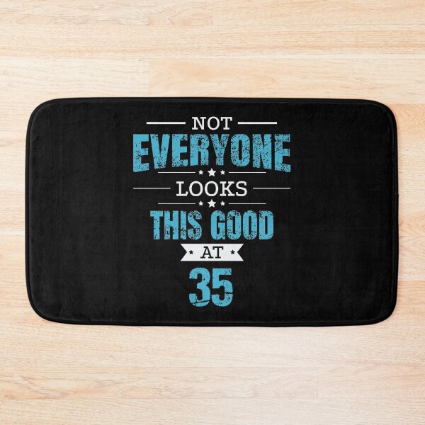 Item preview, 35th Birthday Gift Retro Thirty Five 35 Years Looks This Good Blue designed and sold by haselshirt.