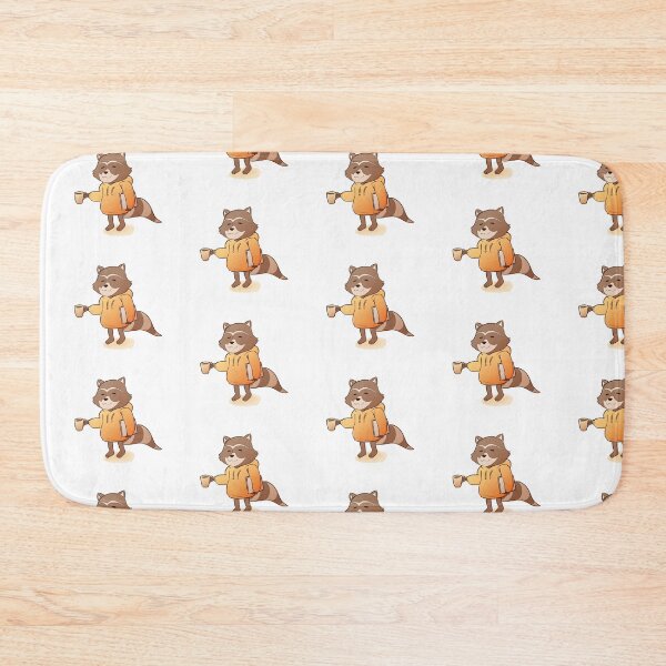 Item preview, Hipster Raccoon with a cup of tea and book  designed and sold by MindChirp.