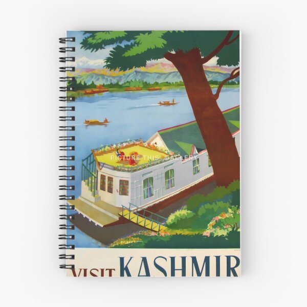 Artikelvorschau, Visit Kashmir vintage travel poster entworfen und verkauft von stickart-marek.