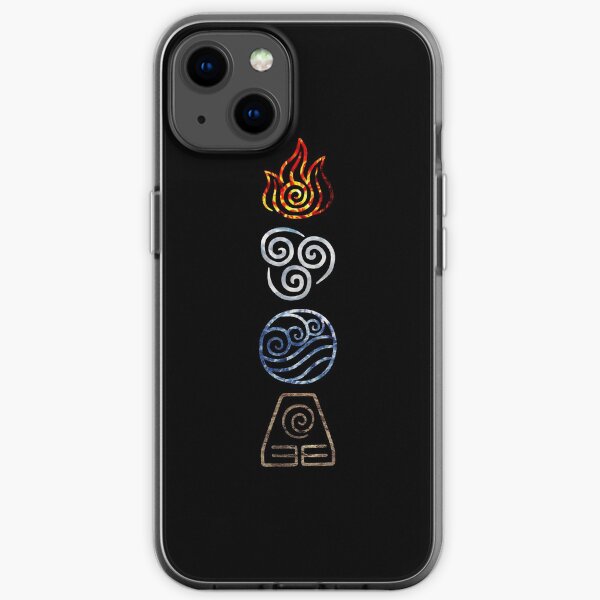 Avatar Die letzte Airbender-Legende von Korra-Elementen Feuer Luft Wasser Erdzyklus iPhone Flexible Hülle