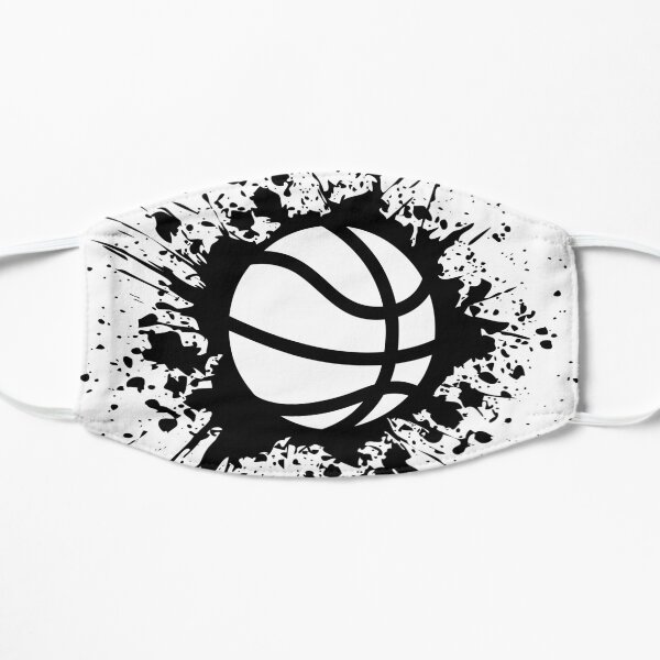 basketball splat Flat Mask