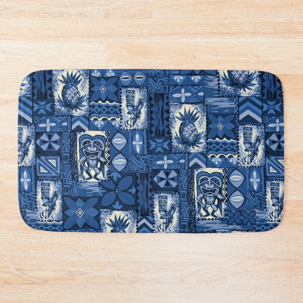 Item preview, Pomaika’i Tiki Hawaiian Vintage Tapa - Indigo Blue designed and sold by DriveIndustries.