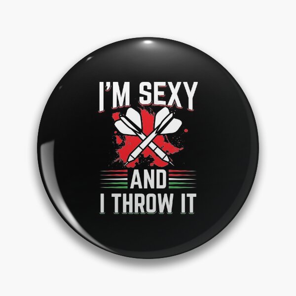Item preview, Darts Player Sexy And Throw It Dartsboard Pin Gift designed and sold by haselshirt.