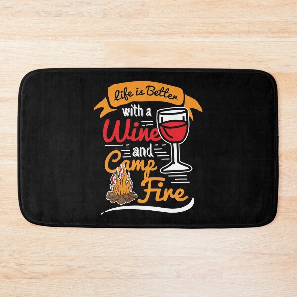 Item preview, Camping Camp Life Wine Campfire Outdoor Camp  designed and sold by haselshirt.