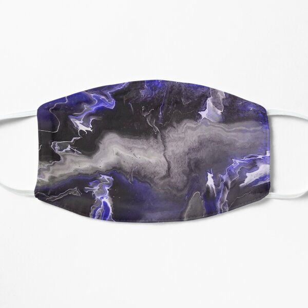 Purple Blue Lightning Small Mask