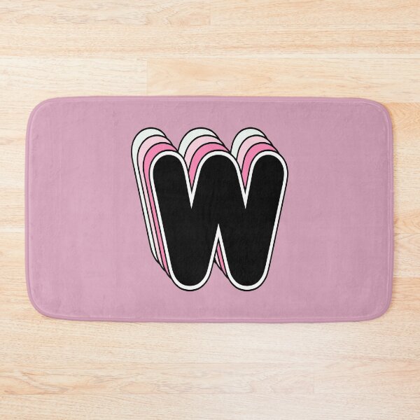 Item preview, W letter, retro, alphabet designed and sold by OkihanaShop.