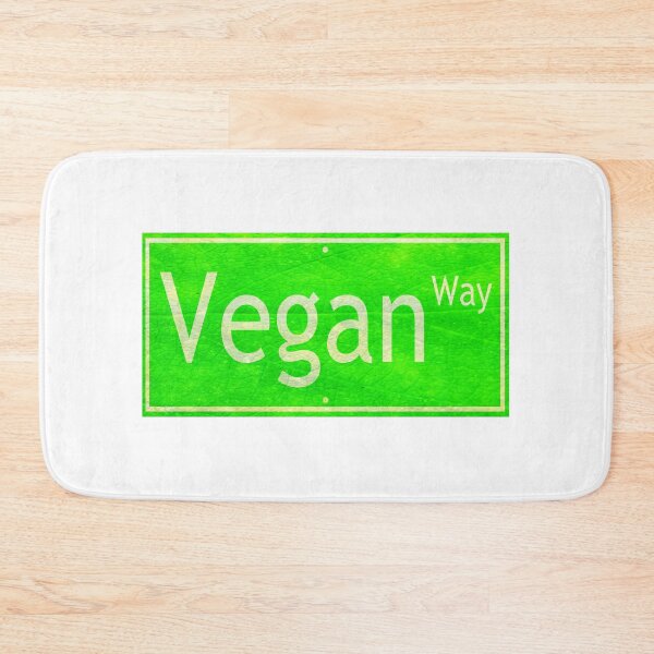 Item preview, Vegan Way Leaf Street Sign designed and sold by squarebubble.
