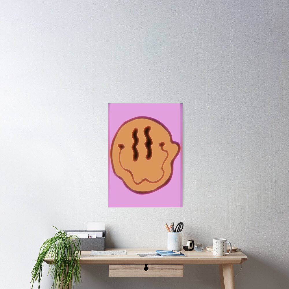 trippy smiley Poster