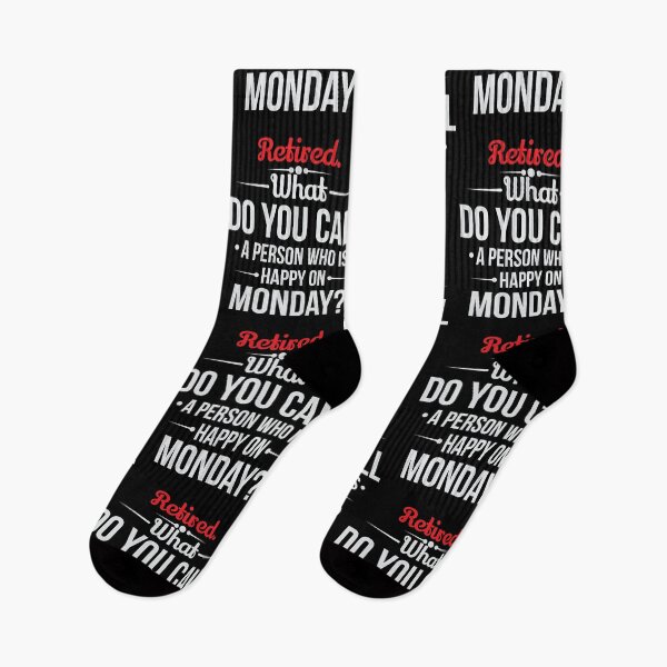Item preview, Retirement Person Happy On Monday Birthday Gift designed and sold by haselshirt.
