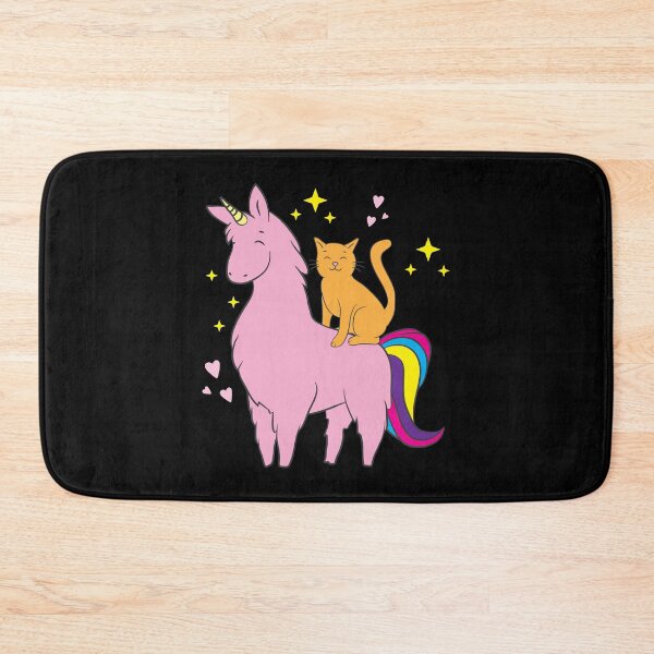 Item preview, Llama Lover Cat Riding Pink Llamacorn Sparkly Gift Idea designed and sold by haselshirt.