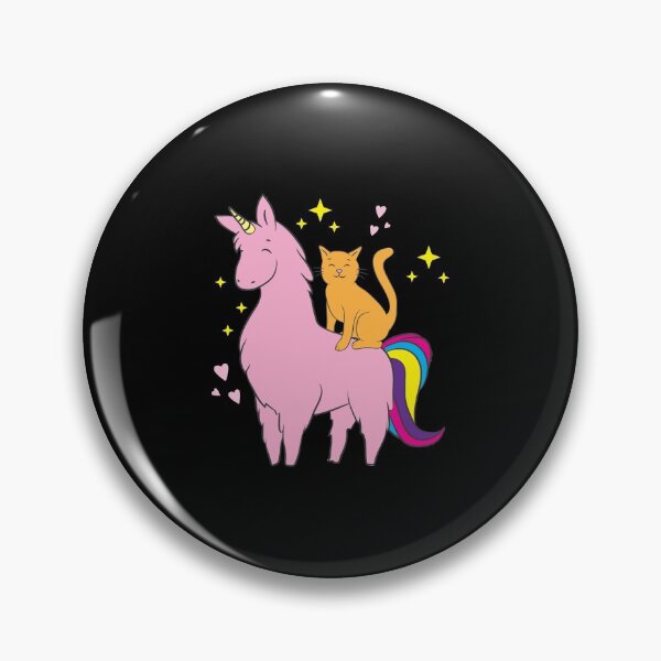 Item preview, Llama Lover Cat Riding Pink Llamacorn Sparkly Gift Idea designed and sold by haselshirt.