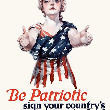 be patriotic  Poster for Sale by warishellstore | Redbubble