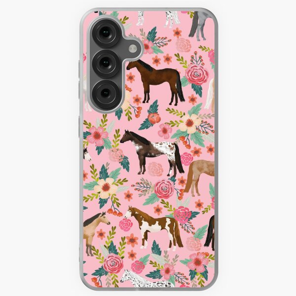 Aperçu de l'œuvre Chevaux floral races de chevaux animaux de ferme créée et vendue par PetFriendly.