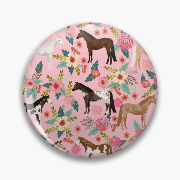 Item preview, Horses floral horse breeds farm animal pets  designed and sold by PetFriendly.