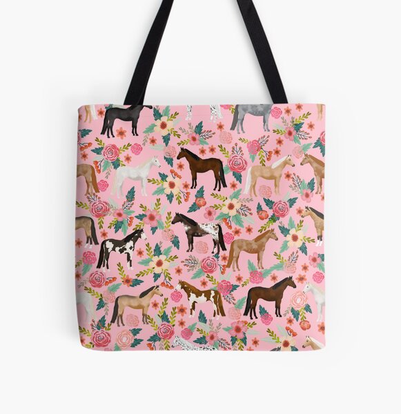 Aperçu de l'œuvre Chevaux floral races de chevaux animaux de ferme créée et vendue par PetFriendly.