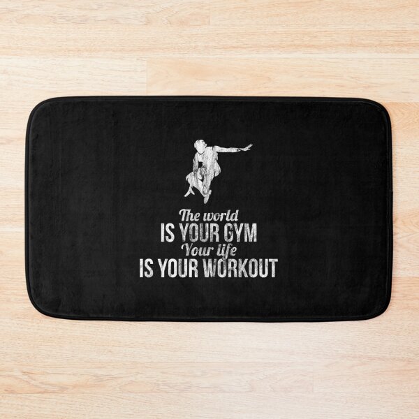 Item preview, World Is Gym Life Your Workout Parkour Gift Idea designed and sold by haselshirt.