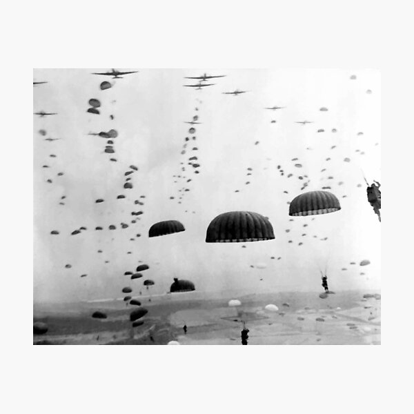 Item preview, Airborne Mission During WW2 Painting designed and sold by warishellstore.