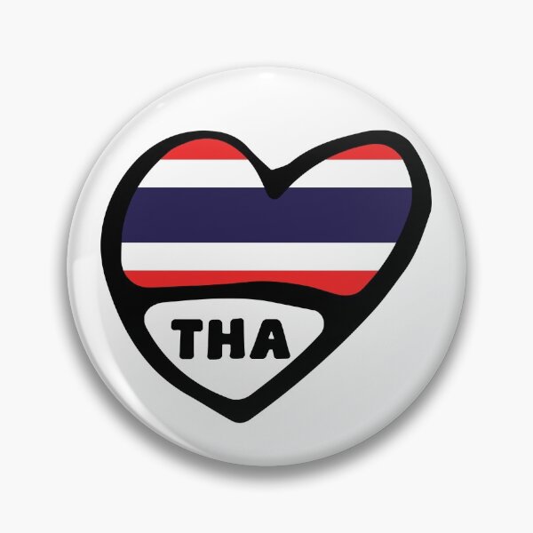 Item preview, Thailand Country Code Flag Heart, THA designed and sold by Celticana.