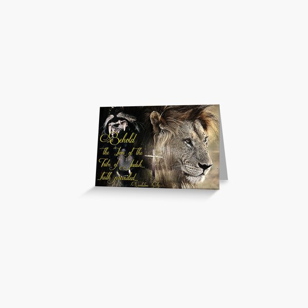 Behold, The Lion Of The Tribe Of Judah Greeting Card