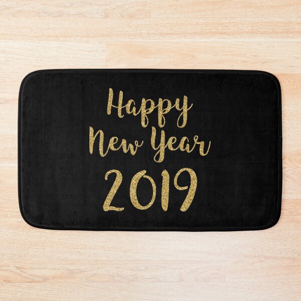 Item preview, Happy New Year Welcome 2019 Sparkly Gold New Year's Eve Gift designed and sold by haselshirt.