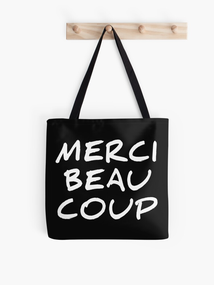 Merci Beaucoup French Slogan Tote Bag