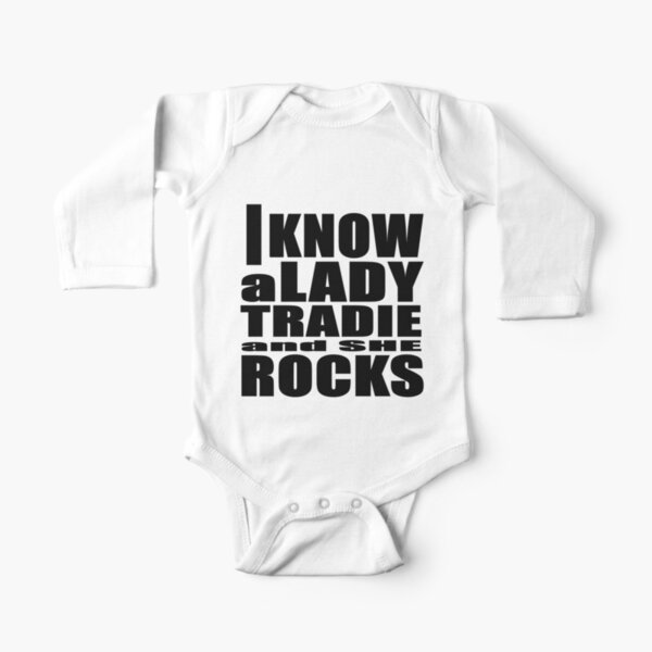 tradie baby onesie