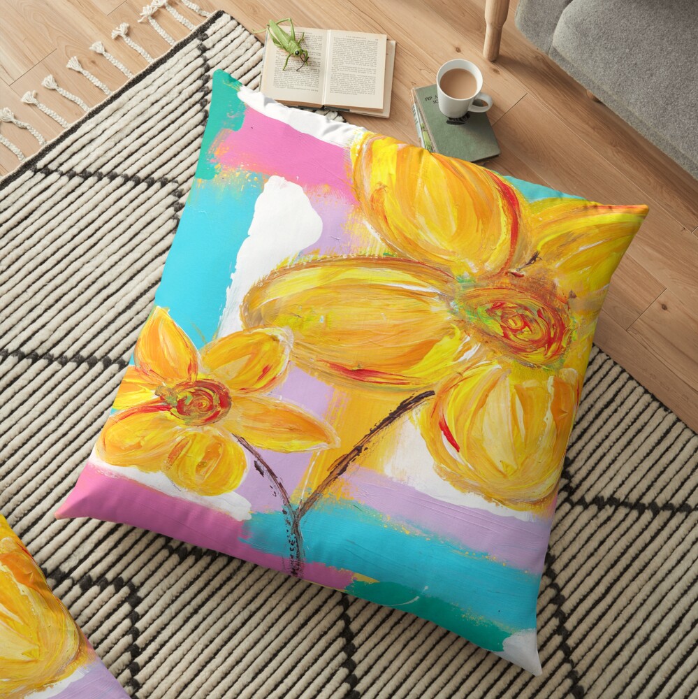 Is It Spring Yet? Floor Pillow
