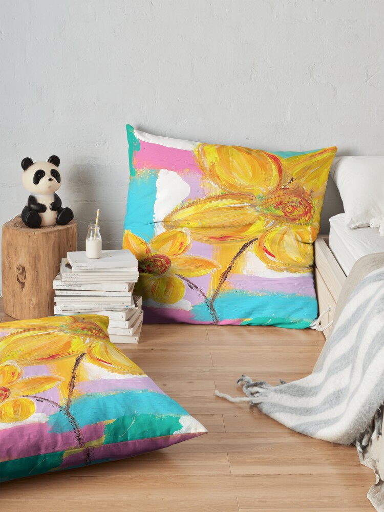 Alternate view of Is It Spring Yet? Floor Pillow